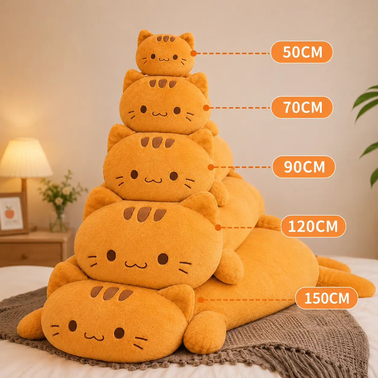 Giant Silly Cat Pillow + Plushie